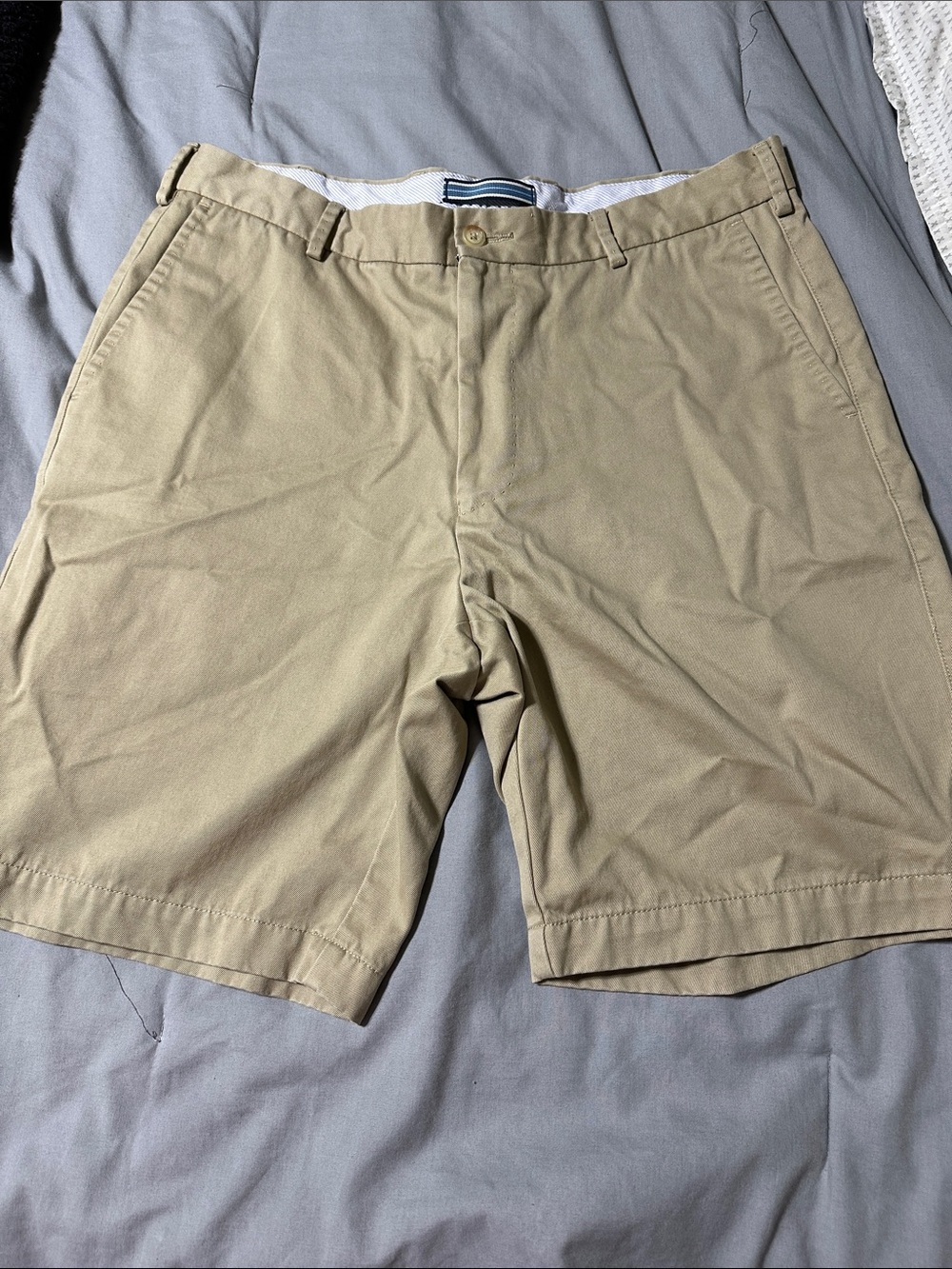 Peter Millar Tan Flat Front Chino Shorts